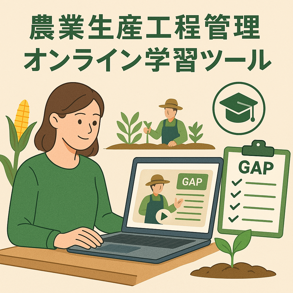 🌱農業生産工程管理（GAP）に関するオンライン学習ツール、かなり充実していますよ。